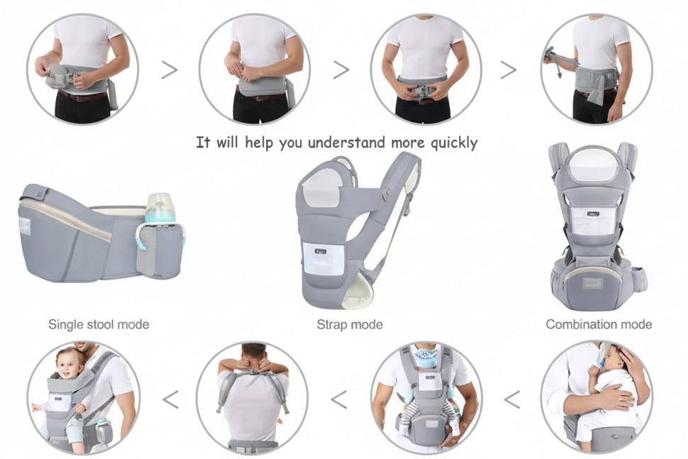 Kangoo | 9 in 1 Baby Carrier - Babyhee