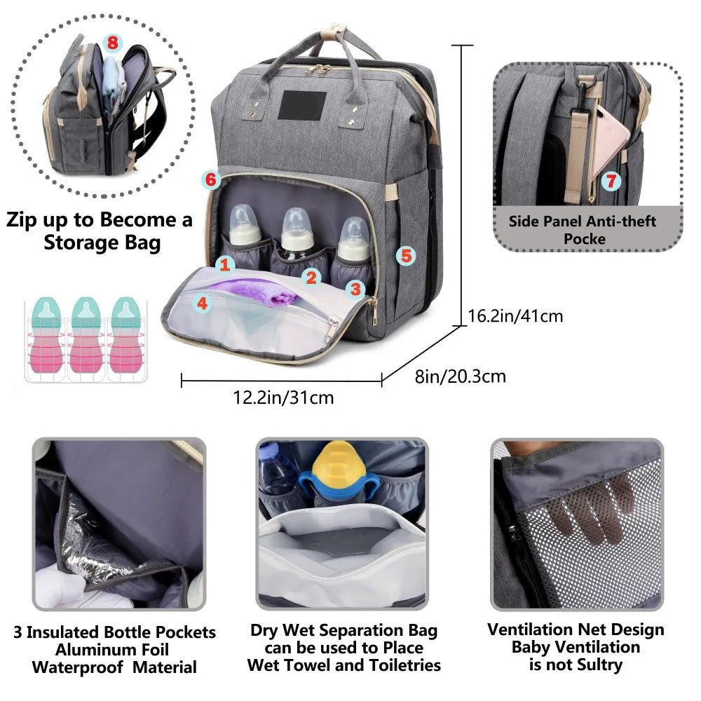 MomGo 3 - in - 1 Travel Bag - Babyhee